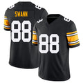 Pittsburgh #88 Swann Black Player Football V Neck Short Sleeve Jersey Lynn For Men Youth Women Gift