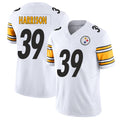 Pittsburgh #39 Harrison Player Football V Neck Short Sleeve White Jersey Malik For Men Youth Women Gift