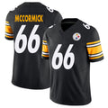 Pittsburgh #66 McCormick Player Football V Neck Short Sleeve Black Jersey Mason For Men Youth Women Gift