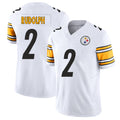 Pittsburgh #2 Rudolph Player Football V Neck Short Sleeve White Jersey Mason For Men Youth Women Gift