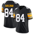 Pittsburgh #84 Hurleman Black Player Football V Neck Short Sleeve Jersey Max For Men Youth Women Gift