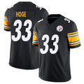 Pittsburgh #33 Hoge Player Football V Neck Short Sleeve Black Jersey Merril For Men Youth Women Gift