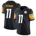 Pittsburgh #11 Pittman Player Football V Neck Short Sleeve Black Jersey Michael For Men Youth Women Gift