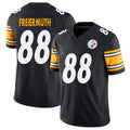 Pittsburgh #88 Freiermuth Player Football V Neck Short Sleeve Black Jersey Pat For Men Youth Women Gift