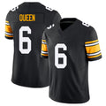 Pittsburgh #6 Queen Black Player Football V Neck Short Sleeve Jersey Patrick For Men Youth Women Gift