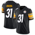Pittsburgh #31 Jenkins Player Football V Neck Short Sleeve Black Jersey Rayshawn For Men Youth Women Gift