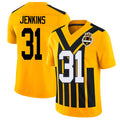 Pittsburgh #31 Jenkins Player Football V Neck Short Sleeve Gold Jersey Rayshawn For Men Youth Women Gift