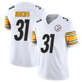 Pittsburgh #31 Jenkins Player Football V Neck Short Sleeve White Jersey Rayshawn For Men Youth Women Gift