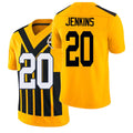 Pittsburgh #20 Jenkins Player Football V Neck Short Sleeve Gold Jersey Rayshawn For Men Youth Women Gift