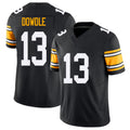 Pittsburgh #13 Dowdle Black Player Football V Neck Short Sleeve Jersey Rico For Men Youth Women Gift