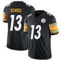 Pittsburgh #13 Dowdle Player Football V Neck Short Sleeve Black Jersey Rico For Men Youth Women Gift