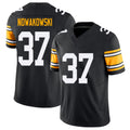 Pittsburgh #37 Nowakowski Black Player Football V Neck Short Sleeve Jersey Riley For Men Youth Women Gift