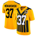 Pittsburgh #37 Nowakowski Player Football V Neck Short Sleeve Gold Jersey Riley For Men Youth Women Gift