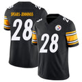 Pittsburgh #28 Spears-Jennings Player Football V Neck Short Sleeve Black Jersey Robert For Men Youth Women Gift