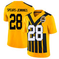 Pittsburgh #28 Spears-Jennings Player Football V Neck Short Sleeve Gold Jersey Robert For Men Youth Women Gift