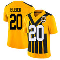 Pittsburgh #20 Bleier Player Football V Neck Short Sleeve Gold Jersey Rocky For Men Youth Women Gift