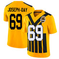 Pittsburgh #69 Joseph-Day Player Football V Neck Short Sleeve Gold Jersey Sebastian For Men Youth Women Gift