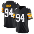 Pittsburgh #94 Black Black Player Football V Neck Short Sleeve Jersey Yahya For Men Youth Women Gift