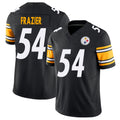Pittsburgh #54 Frazier Player Football V Neck Short Sleeve Black Jersey Zach For Men Youth Women Gift