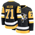 Mens Pittsburgh #71 Malkin Player Ice hockey Long Sleeve Black Evgeni Jersey