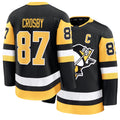Mens Pittsburgh #87 Crosby Player Ice hockey Long Sleeve Black Sidney Jersey