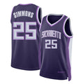 Sacramento #25 Simmons Player Basketball Sleeveless Purple Jersey Ben For Adult Youth