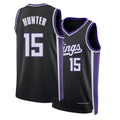 Sacramento #15 Hunter Player Basketball Sleeveless Black Jersey De'Andre For Adult Youth