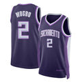 Sacramento #2 Mogbo Player Basketball Sleeveless Purple Jersey Jonathan For Adult Youth