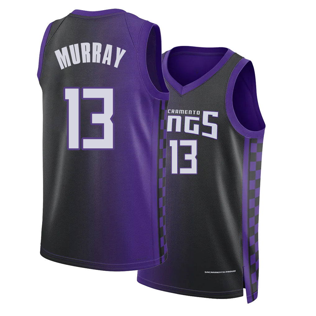 Sacramento #13 Murray Player Basketball Sleeveless Purple Jersey Keegan For Adult Youth