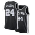 San Antonio #24 Vassell Player Basketball Sleeveless Black Jersey Devin For Adult Youth
