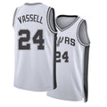 San Antonio #24 Vassell Player Basketball Sleeveless White Jersey Devin For Adult Youth