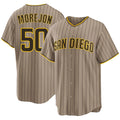 San Diego #50 Morejon Player Baseball Short Sleeve Sand Jersey Adrian For Men Women Youth Gift