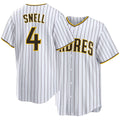 San Diego #4 Snell Player Baseball Short Sleeve White Jersey Blake For Men Women Youth Gift