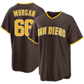 San Diego #66 Morgan Player Baseball Short Sleeve Brown Jersey David For Men Women Youth Gift