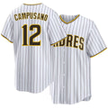 San Diego #12 Campusano Player Baseball Short Sleeve White Jersey Luis For Men Women Youth Gift