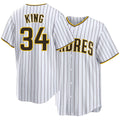 San Diego #34 King Player Baseball Short Sleeve White Jersey Michael For Men Women Youth Gift