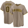 San Diego #0 Taylor Player Baseball Short Sleeve Sand Jersey Samad For Men Women Youth Gift