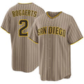 San Diego #2 Bogaerts Player Baseball Short Sleeve Sand Jersey Xander For Men Women Youth Gift