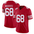 San Francisco #68 McKivitz Player Football V Neck Short Sleeve Scarlet Jersey Colton For Men Youth Women Gift