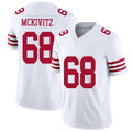 San Francisco #68 McKivitz Player Football V Neck Short Sleeve White Jersey Colton For Men Youth Women Gift
