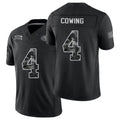 San Francisco #4 Cowing Player Football V Neck Short Sleeve Black Jersey Jacob For Men Youth Women Gift