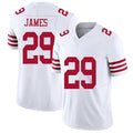 San Francisco #29 James Player Football V Neck Short Sleeve White Jersey Jordan For Men Youth Women Gift
