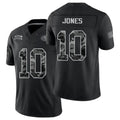 San Francisco #10 Jones Player Football V Neck Short Sleeve Black Jersey Mac For Men Youth Women Gift