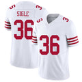 San Francisco #36 Sigle Player Football V Neck Short Sleeve White Jersey Marques For Men Youth Women Gift