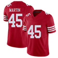 San Francisco #45 Martin Player Football V Neck Short Sleeve Scarlet Jersey Nick For Men Youth Women Gift