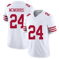 San Francisco #24 McMorris Player Football V Neck Short Sleeve White Jersey Patrick For Men Youth Women Gift