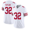 San Francisco #32 Taylor Player Football V Neck Short Sleeve White Jersey Patrick For Men Youth Women Gift
