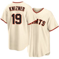 San Francisco #19 Knizner Player Baseball Short Sleeve Cream Jersey Andrew For Men Women Youth Gift