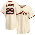San Francisco #29 Harris Player Baseball Short Sleeve Cream Jersey Brett For Men Women Youth Gift