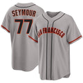 San Francisco #77 Seymour Player Baseball Short Sleeve Gray Jersey Carson For Men Women Youth Gift